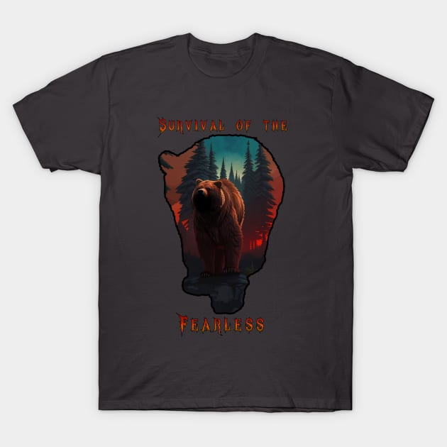 Survival of the fearless T-Shirt by The Wolf and the Butterfly